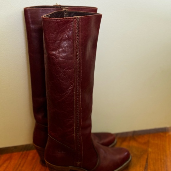 Dex vintage red heeled boots - Picture 1 of 6